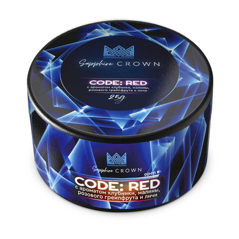 Sapphire Crown - Code: red (Клубника-Малина-Грейпфрут-Личи) 25 гр.