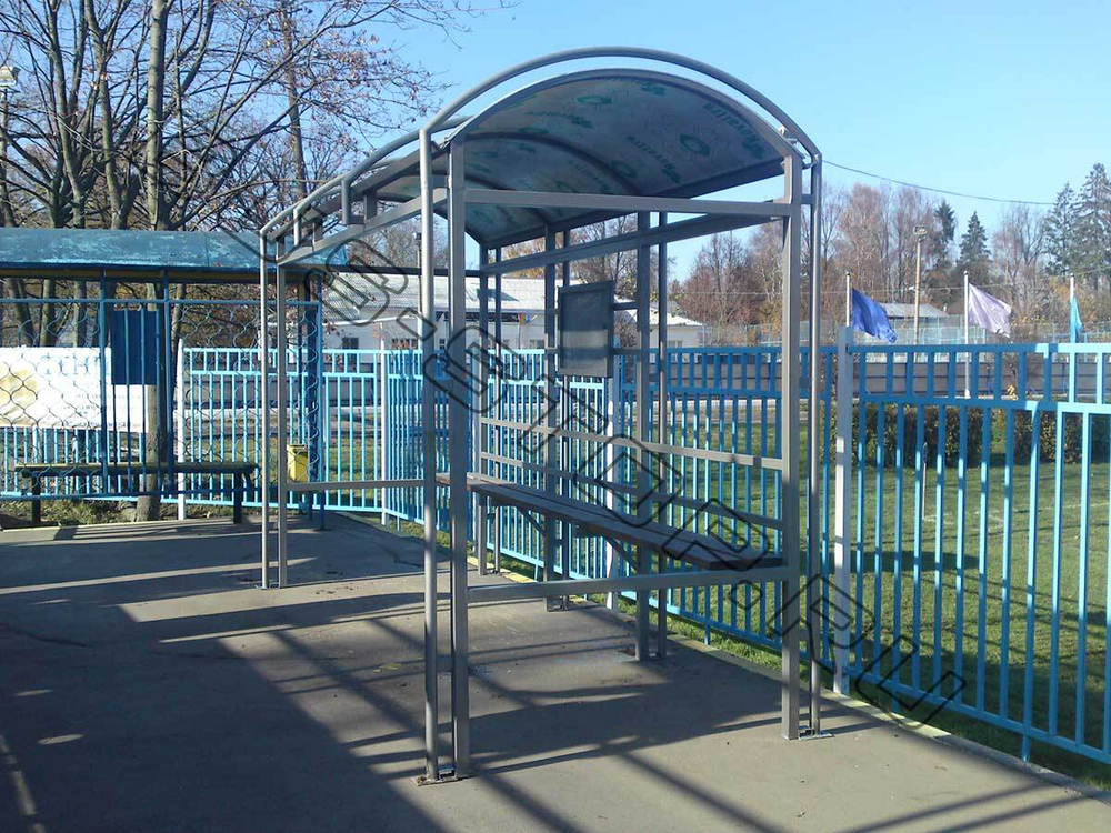 Городская остановка из каленого стекла
