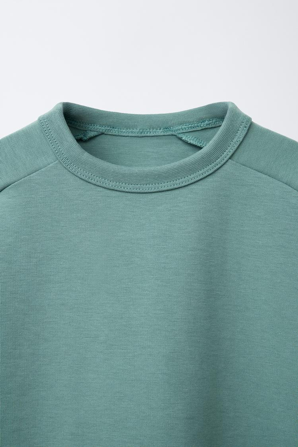 ZARA ФУТБОЛКА С ЛОГОТИПОМ, ЗЕЛЕНОВАТО-СИНИЙ