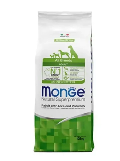 Monge Dog Monoprotein Speciality Adult Rabbit & Rice (Монж кролик) 12 кг