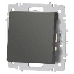 Выключатель Intro Accent 6-101-07 , 10А-250В, IP20, СУ, AL/CU, графит | Intro