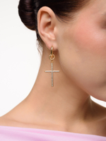 Серьги "Castle White" Gold