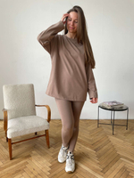 Легинсы с мягким поясом, Мокко