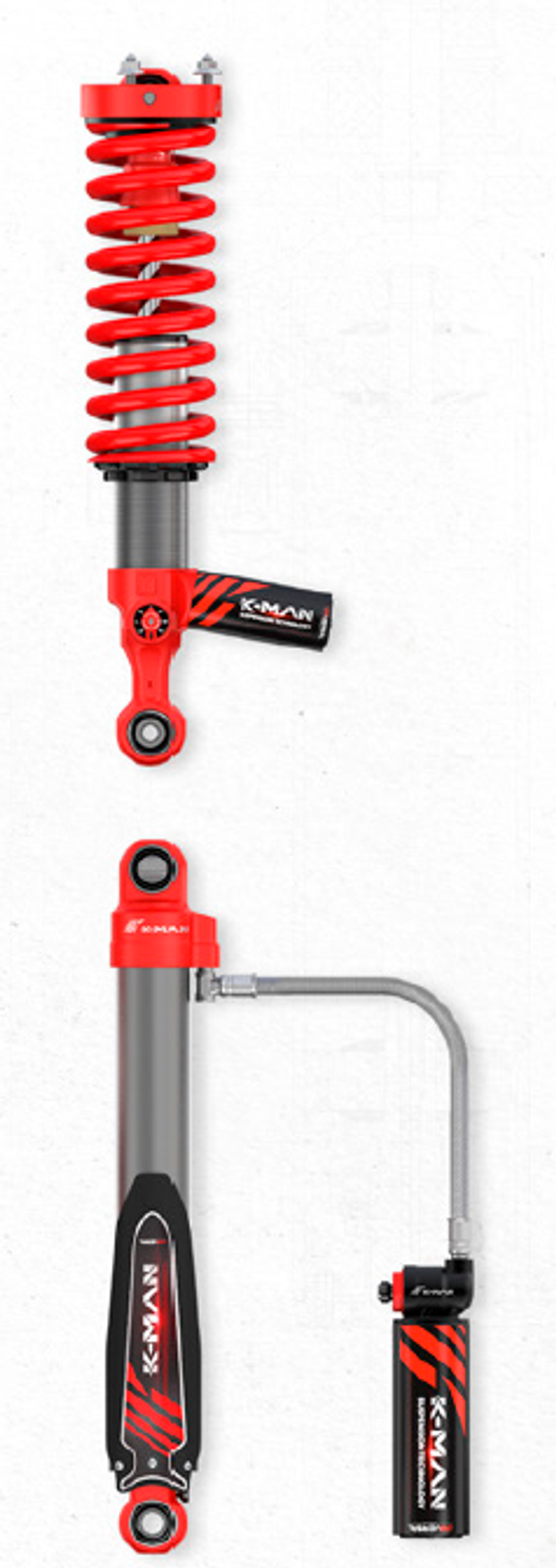 Подвеска Kman в комплекте для Toyota Land Cruiser 300 (LC300) 2007-2020 Лифт 0-2 дюйма Тойота амортизаторы аморты