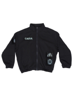 Толстовка "Пацанская" с нашивками. Черная