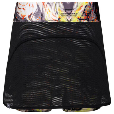 Юбка для девочки теннисная Head Smash Skort G - black/разноцветный