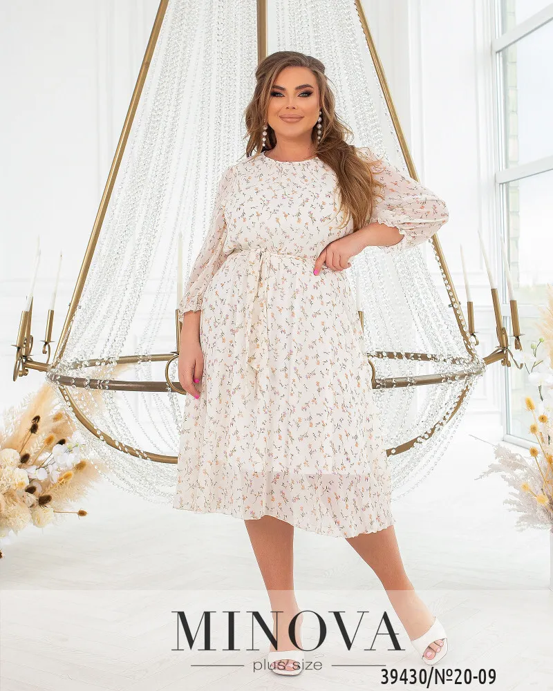 Платье 20-09-молочный Minova