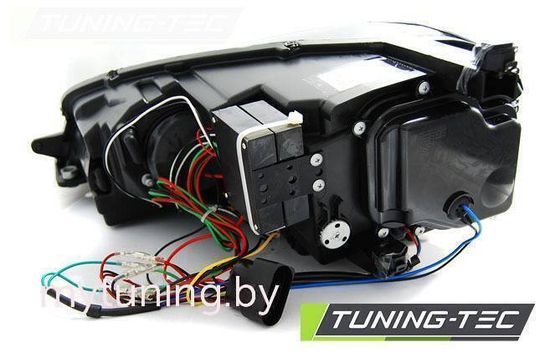 Передние фары u-type black with red line GTI look для VW Golf MK7