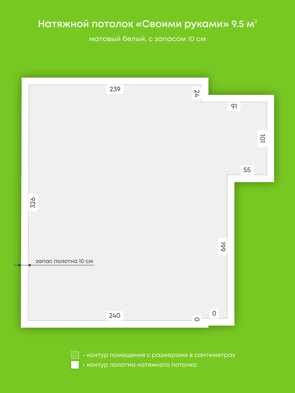 Натяжные потолки 16.2 м2, 3.5 м2, 9.5 м2, 5.7 м2, 3.8 м2