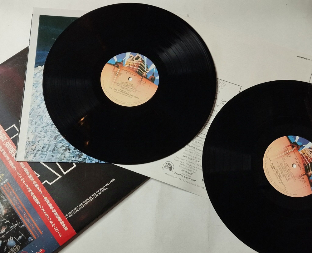 Винтажная виниловая пластинка LP John Williams, The London Symphony Orchestra Star Wars (Japan 1978) (Obi) (Poster)
