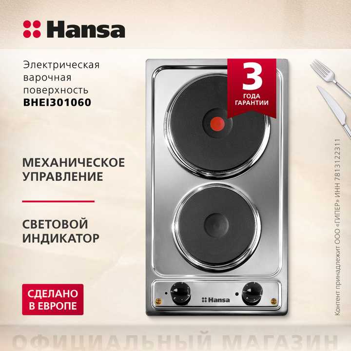 Электрическая панель Hansa BHEI301060