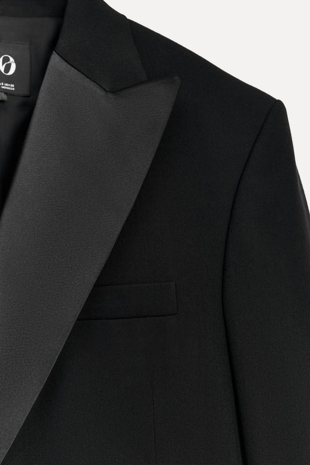 ZARA КОМБИНИРОВАННЫЙ ДВУБОРТНЫЙ БЛЕЙЗЕР — 50TH ANNIVERSARY, ЧЕРНЫЙ