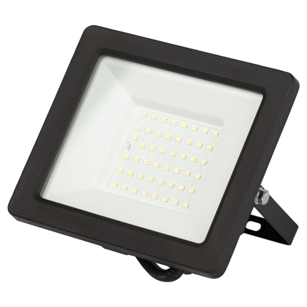 Прожектор светодиодный уличный ЭРА LPR-042-3-65K-050 50Вт 6500K IP65 встроенное фотореле гарантия 2 года | Прожекторы Стандарт