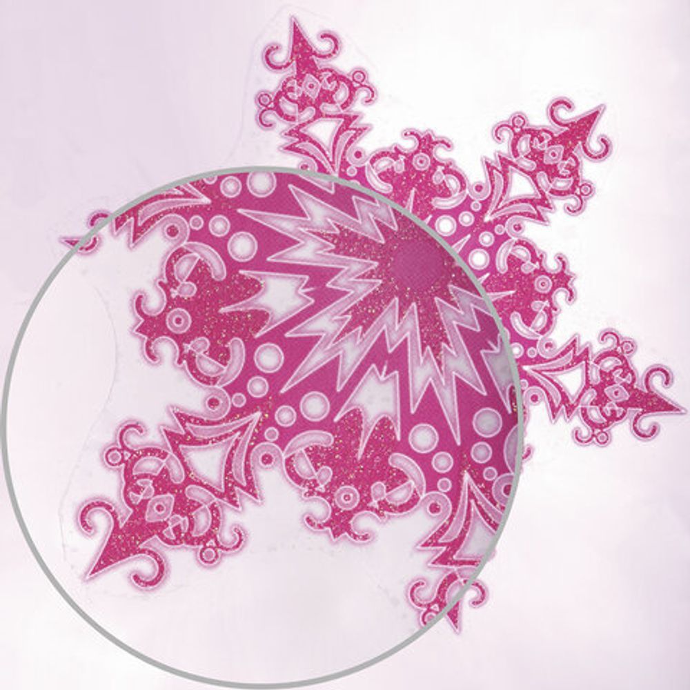 Украшение для окон и стекла ЗОЛОТАЯ СКАЗКА "Разноцветные снежинки 3", 30х38 см, ПВХ, 591213