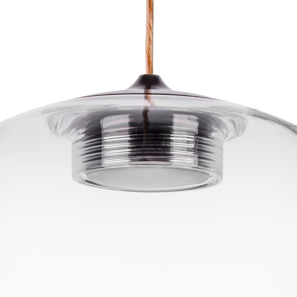 801010 Люстра SFERETTA LED 1х3W 145LM КОФЕЙНЫЙ/ПРОЗРАЧНЫЙ 3000K