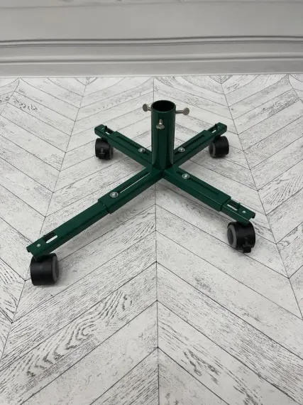 Подставка для елки металлическая на колесиках 42-59 см., Christmas DeLuxe (89818)