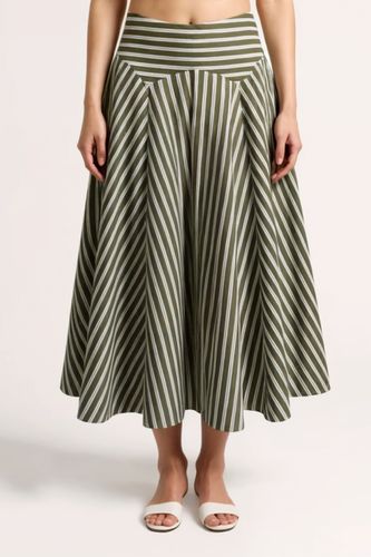 Юбка-миди из хлопка-поплина