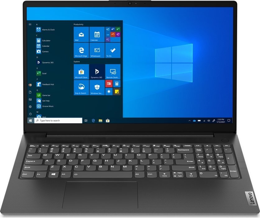 Ноутбук Lenovo V15 G2 ALC, 15.6&quot; (1920x1080) TN/AMD Ryzen 5 5500U/8ГБ DDR4/256ГБ SSD/Radeon Graphics/Windows 11 Home, черный [82KD008NUK]