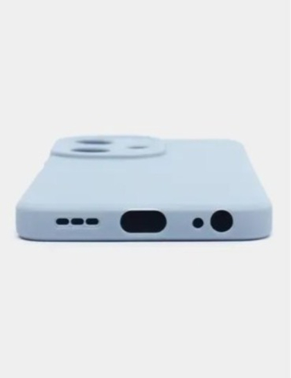 Накладка Infinix Hot 30i голубой защита камеры Zibelino Silicone Card Holder