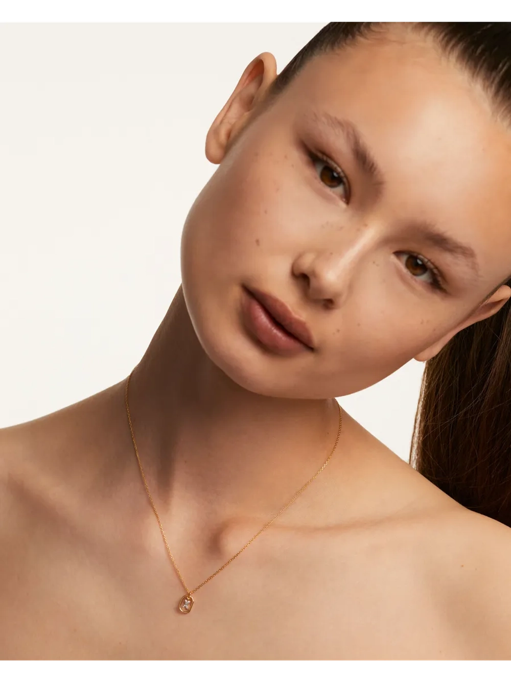 Колье женское PDPaola Мини-Буква X серебро 925 пробы покрытое золотом 750 пробы CO01-535-U