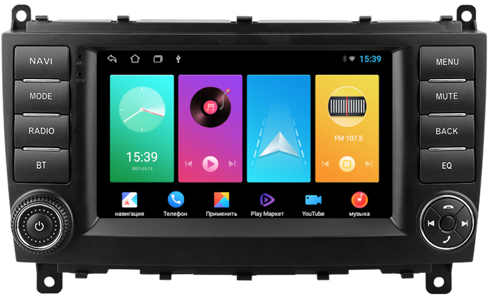 Магнитола для Mercedes-Benz C (W203) 2004-2007 - FarCar D811-9491H7 дисплей 7" на Android 8 и 1+16Гб