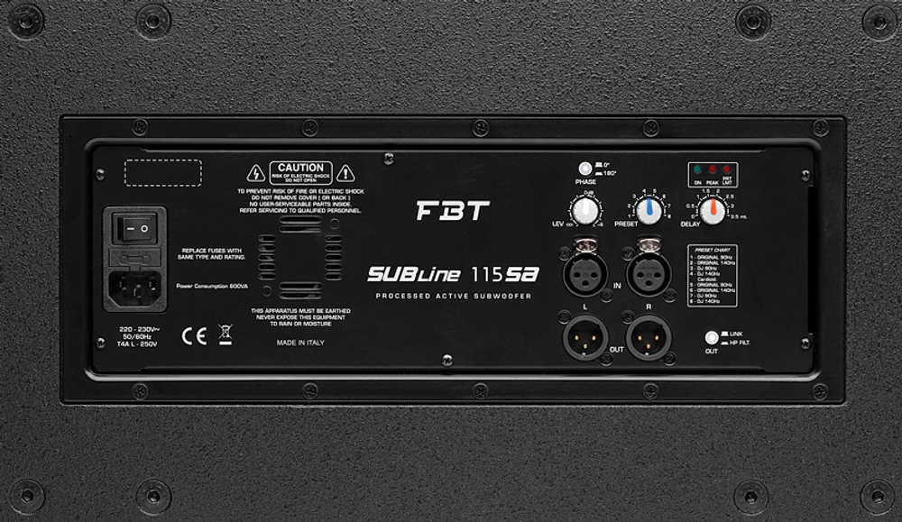 Сабвуфер FBT SUBLINE 115SA