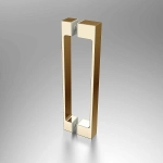 Душевая дверь Vincea Alpha 80 VDP-3AL800CLG стекло прозрачное/профиль брашированное золото