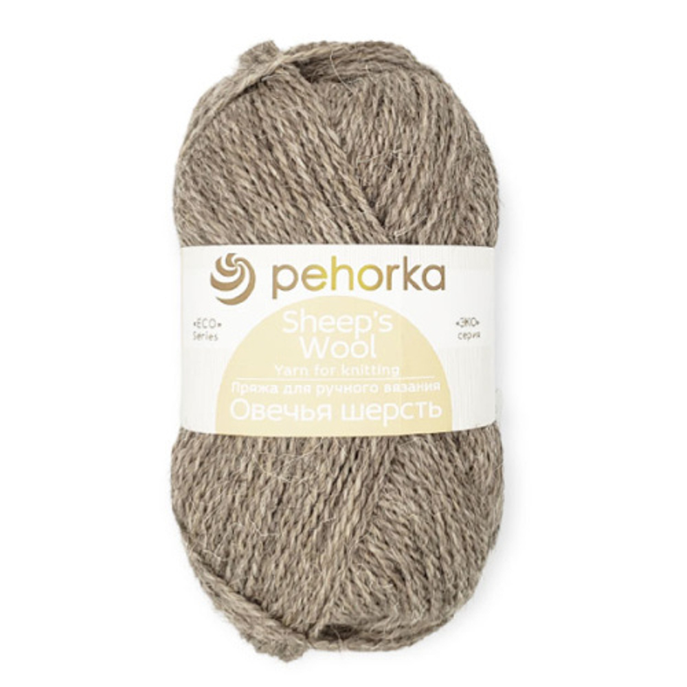 Пряжа Овечья шерсть, 100г, 200м, 100%шерсть (цена за 1шт)