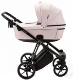 Детская коляска Adamex Belissa 2 в 1 B-PS26 (РОЗОВЫЙ+РОЗОВ.ПЕРЛ.ПЕРФ.КОЖА)