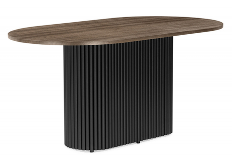 Стол деревянный Woodville Барон О 160 х 90 дуб кантри, черный