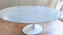 Стол Tulip Oval Marble