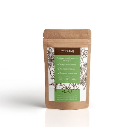 Суперфуд "Водорослевый микс + кальций" (порошок)