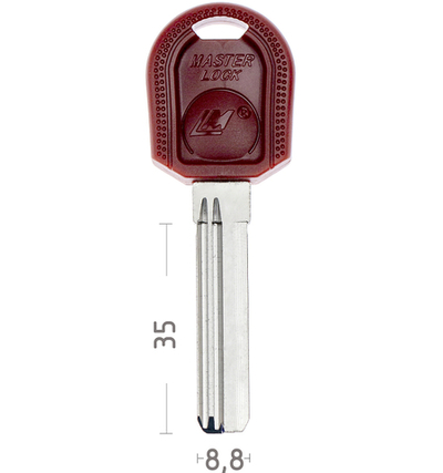 Заготовка вертикального ключа 12813 LM-1DP MASTER.LOCK.LM 2(35MM) КНР