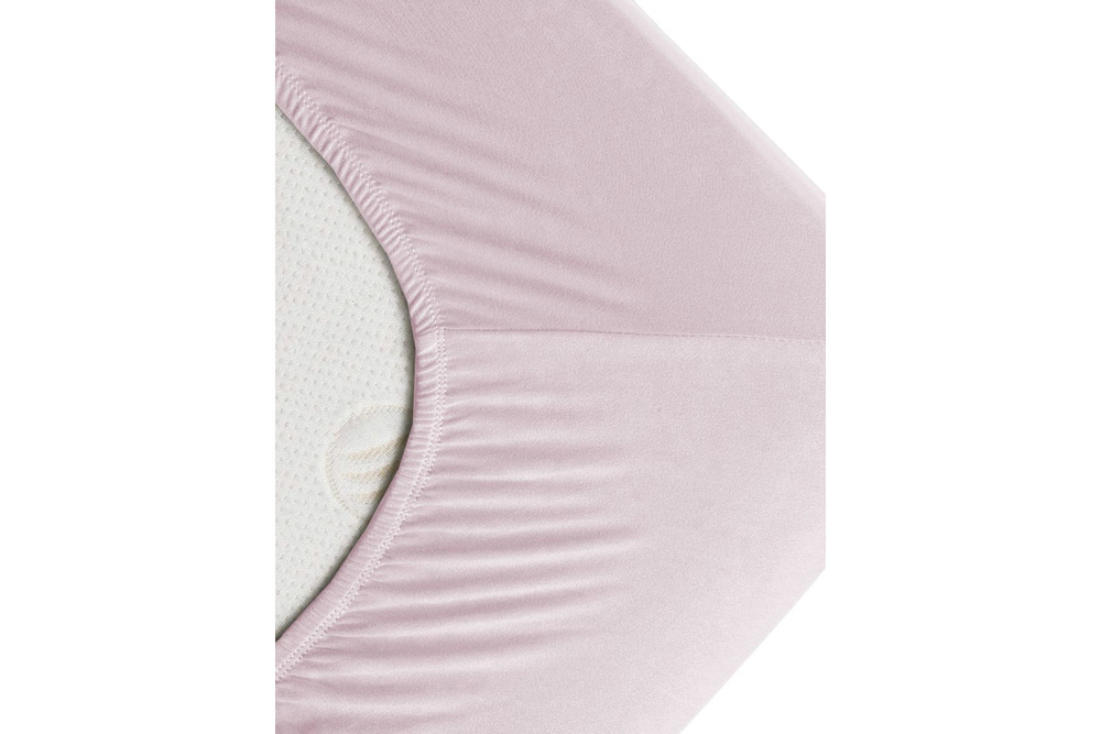 Простынь GoodNight Трикотаж 160х200х20 Розовый на резинке