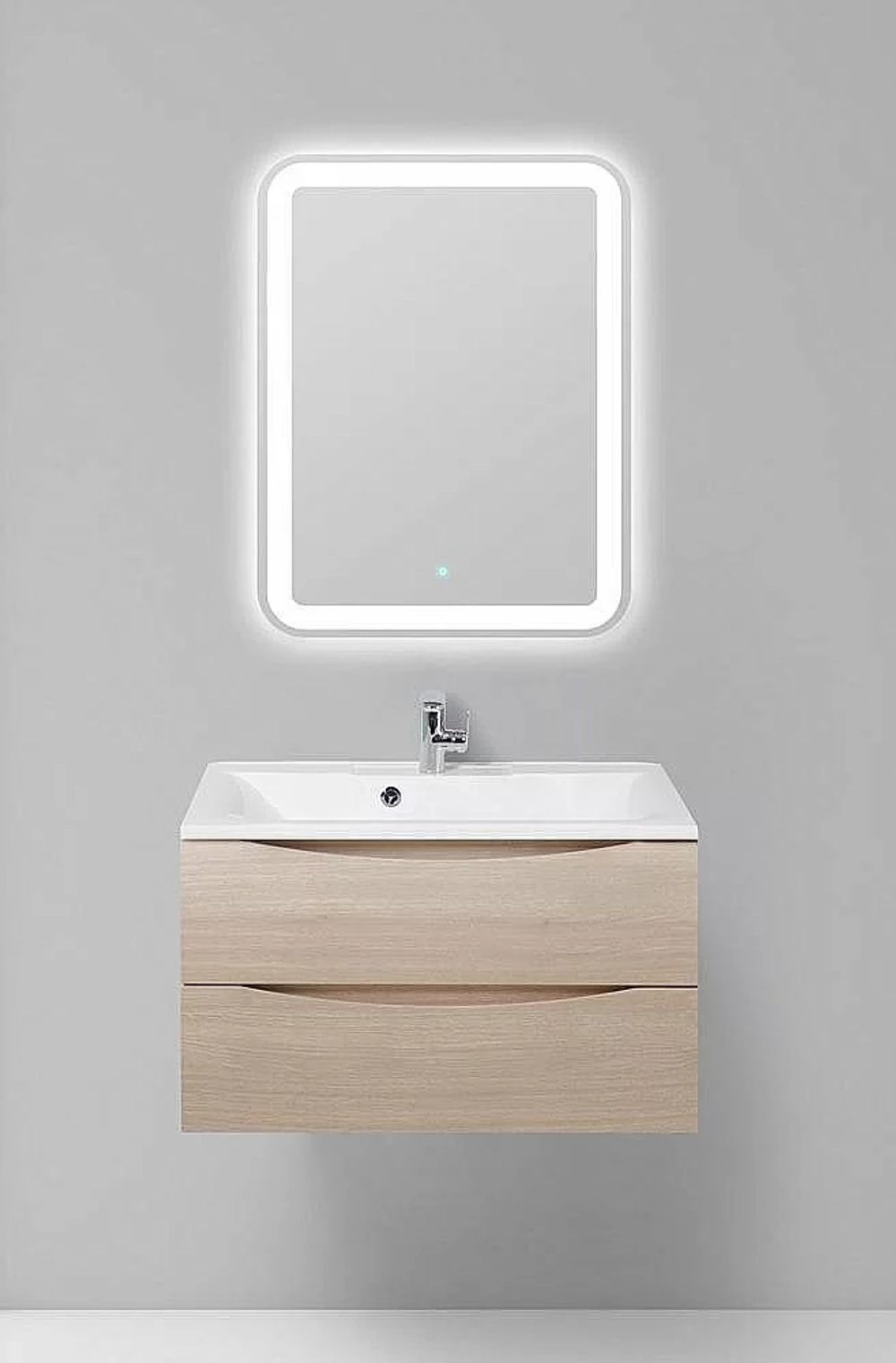 Тумба с раковиной Belbagno MARINO 90 2C-SO/BB900/450-LV-MR-AST Rovere Grigio