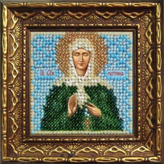 "Икона Св.Блж.Матрона Московская"-2020ДПИ вышивка