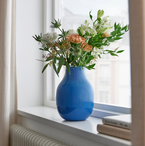 ГРАДВИС GRADVIS Ваза 21 см, синяя