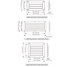 Вентиляционная решетка (264х126,5мм, АБС-пластик)
