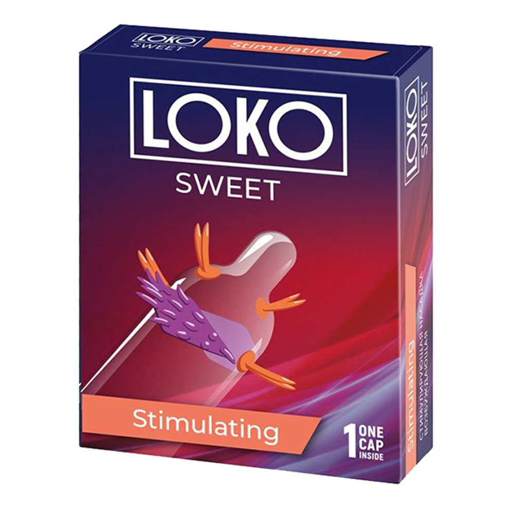 Стимулирующая насадка на пенис 19см с возбуждающим эффектом Sitabella Loko Sweet 1455