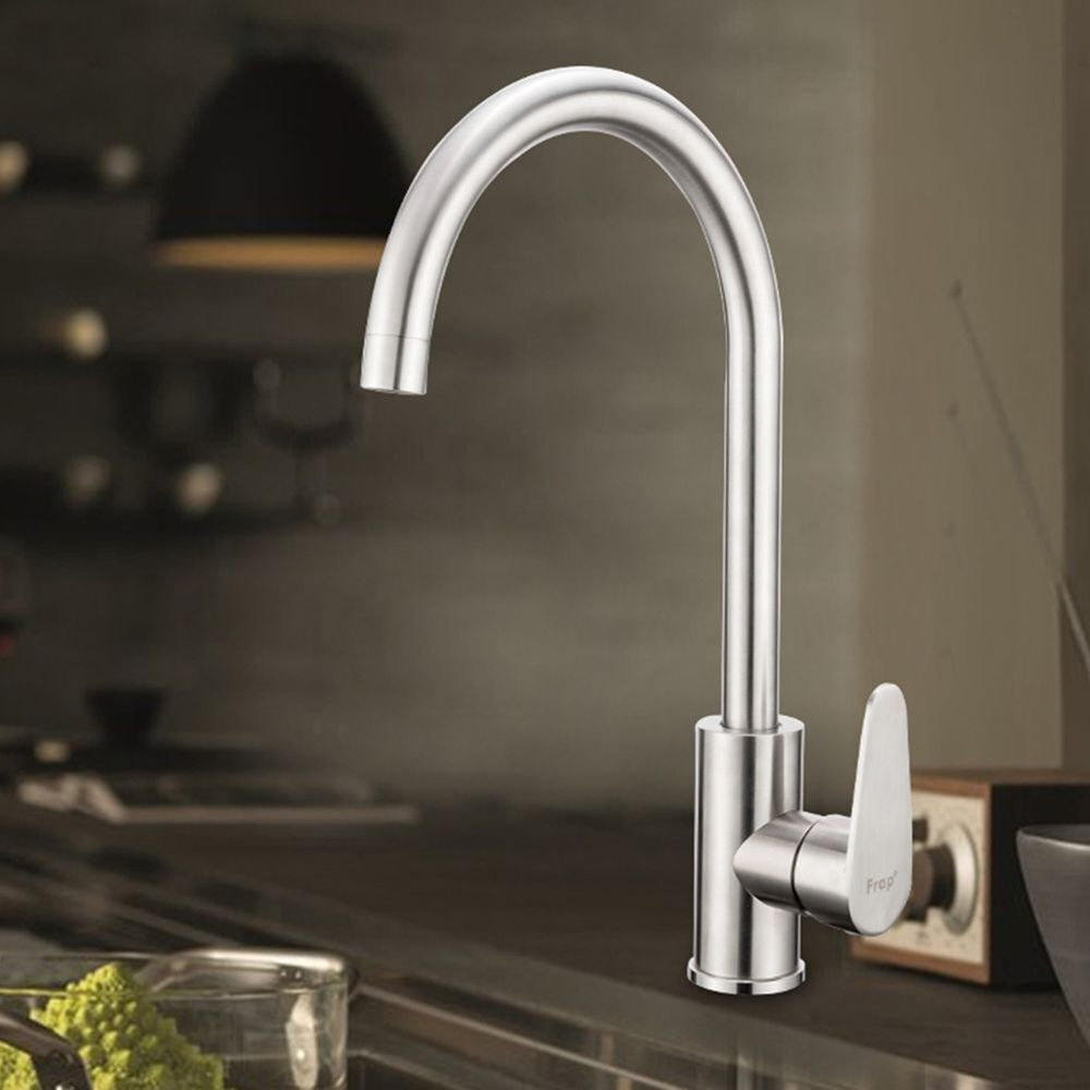 Смеситель для кухни, Frap, с картриджем, нерж, F4048