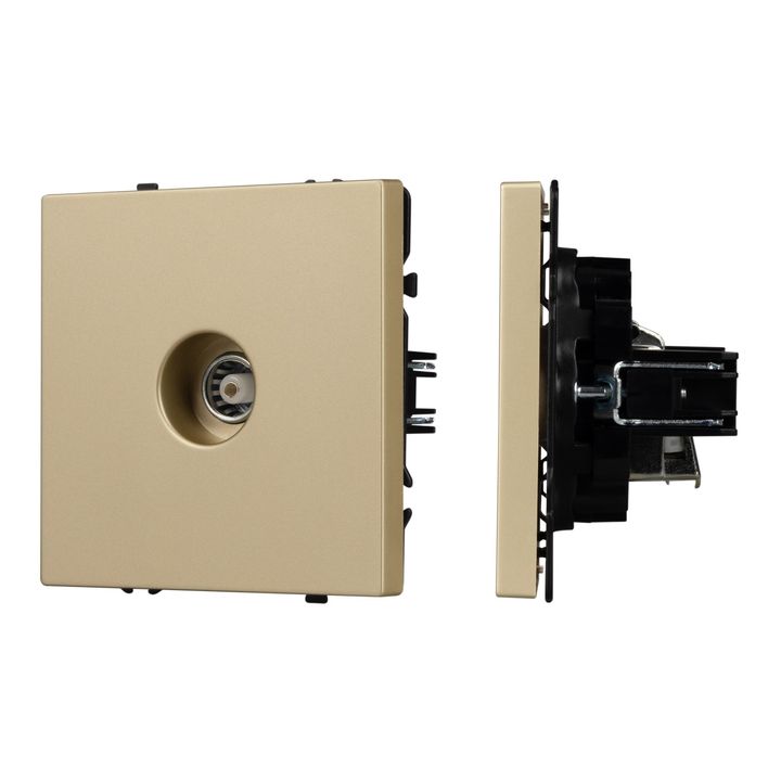 Механизм телевизионной розетки SCT-NOBE-MTV1-SFPL-GD Arlight 054294