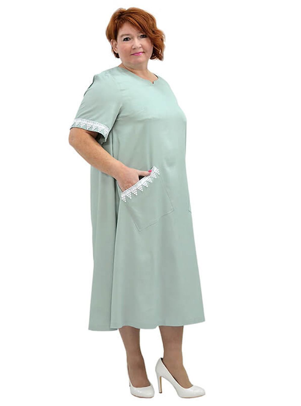 Летнее платье из тенсела Полынь