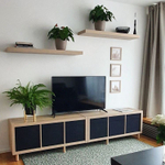 Настенная полка Фора 1.90, 90*25*3,7 см, дуб беленый