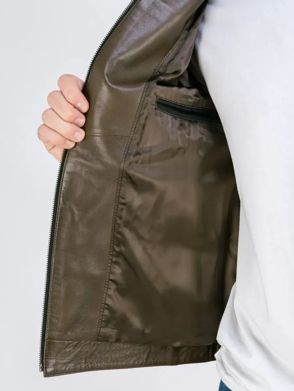 Куртка кожаная демисезонная  Турция