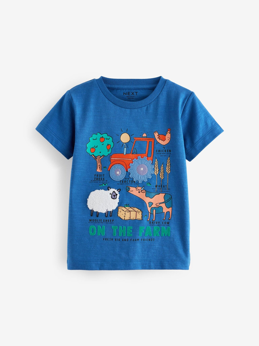 Футболка для мальчика Next E26-082, 3 шт., Хаки, Синий, Молочный