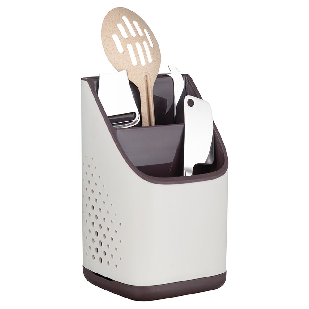 Органайзер для кухонных принадлежностей Ronja, 23х13 см, светло-серый/темно-сливовый