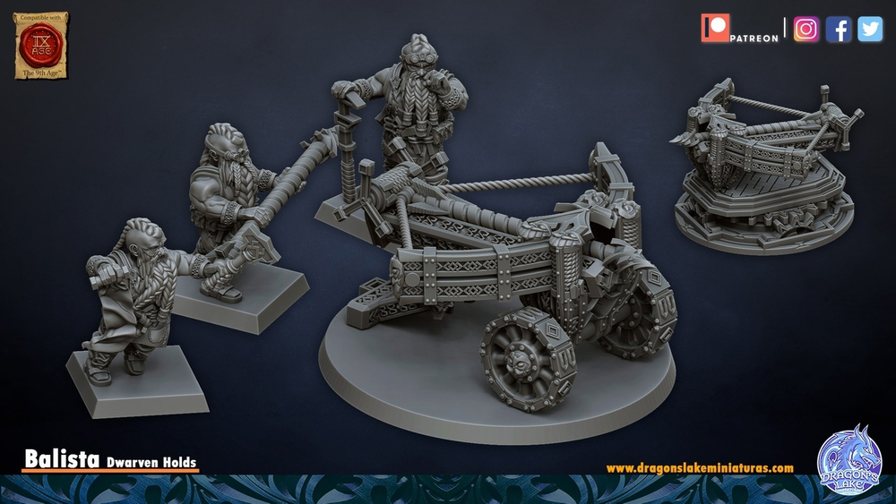 Dwarf Ballista with Crew