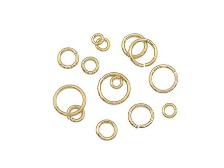 Колечки соединительные (латунь), цвет золото