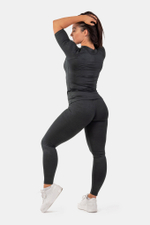 Леггинсы PYTHON SNAKESKIN HIGH-WAIST LEGGINGS 407 Черные