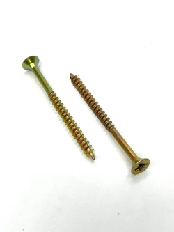 Саморез универсальный желтый цинк 6х80 вес 1 кг